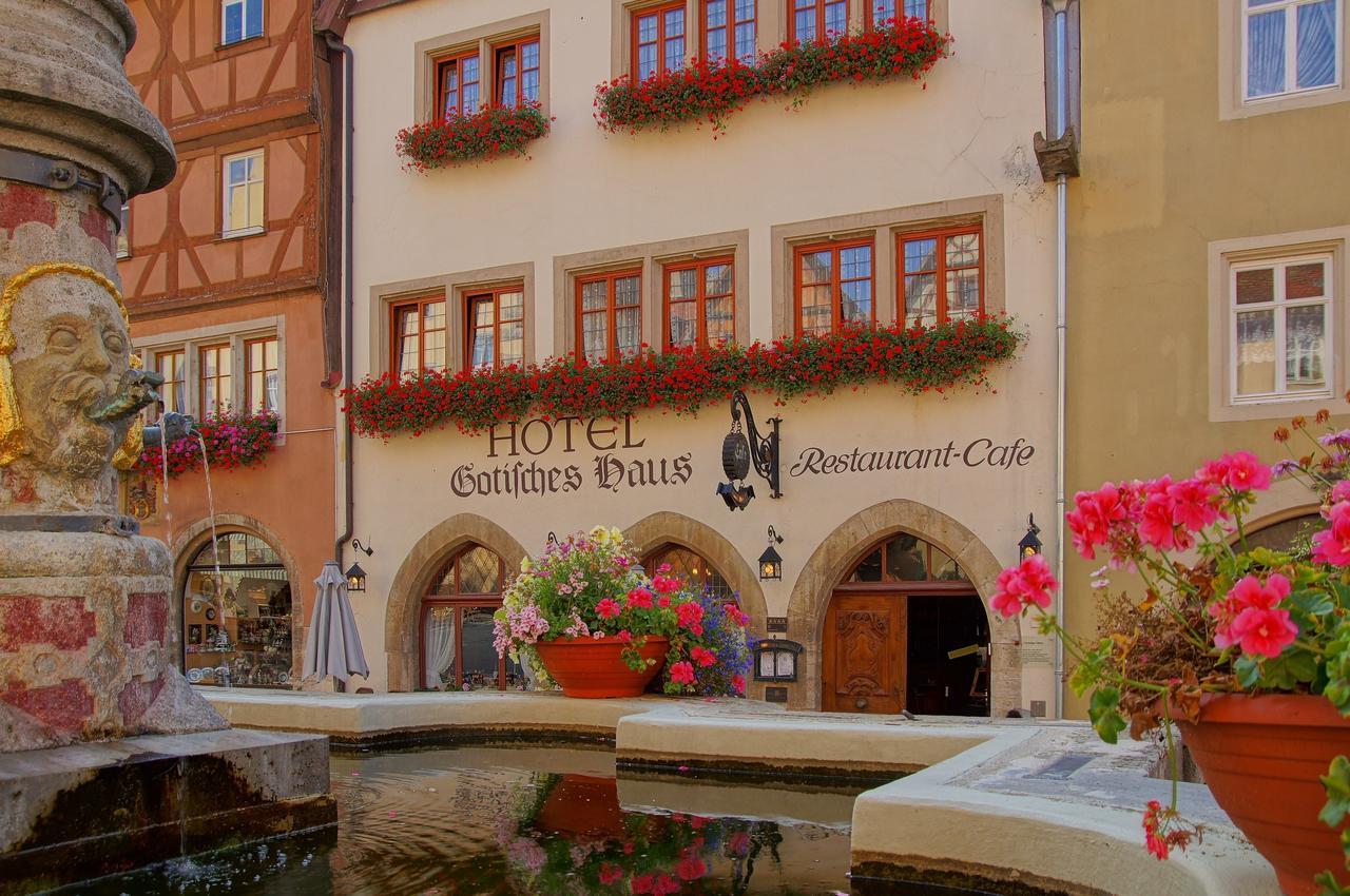 Historik Hotel Gotisches Haus Garni Rothenburg ob der Tauber Exteriér fotografie